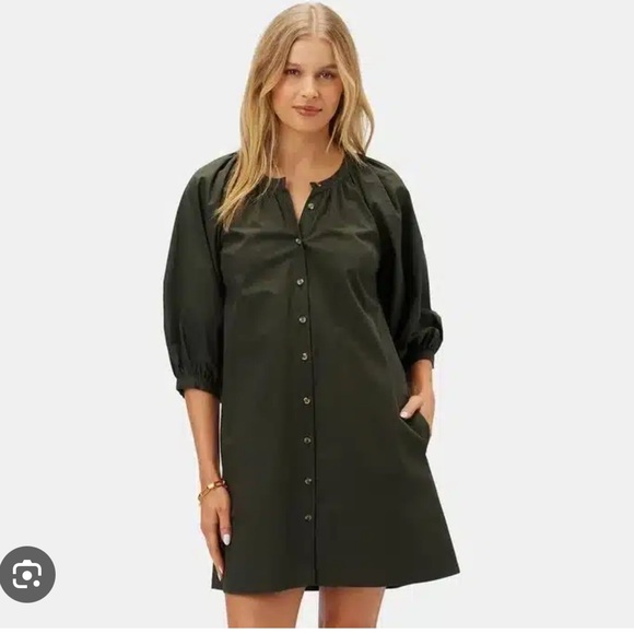 Amour Vert Dresses & Skirts - Amour Vert Esther Organic Poplin Dress M - Worn once!